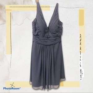 Navy Blue Semi-Formal Sleeveless Tank Dress